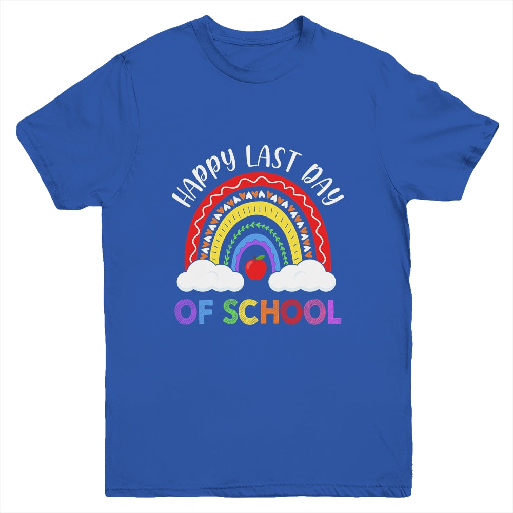 Rainbow Happy Last Day Of School Teacher Boys Girls Kids Youth Youth Shirt | Teecentury.com
