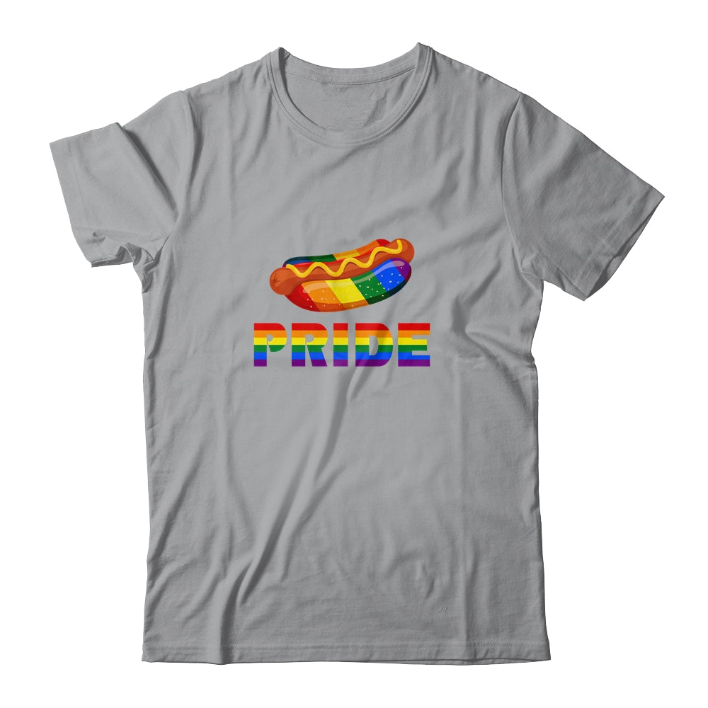 Rainbow Hotdog Fastfood LGBT Pride Gay Lesbian Colorful Love T-Shirt & Tank Top | Teecentury.com