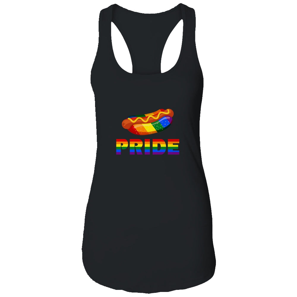 Rainbow Hotdog Fastfood LGBT Pride Gay Lesbian Colorful Love T-Shirt & Tank Top | Teecentury.com