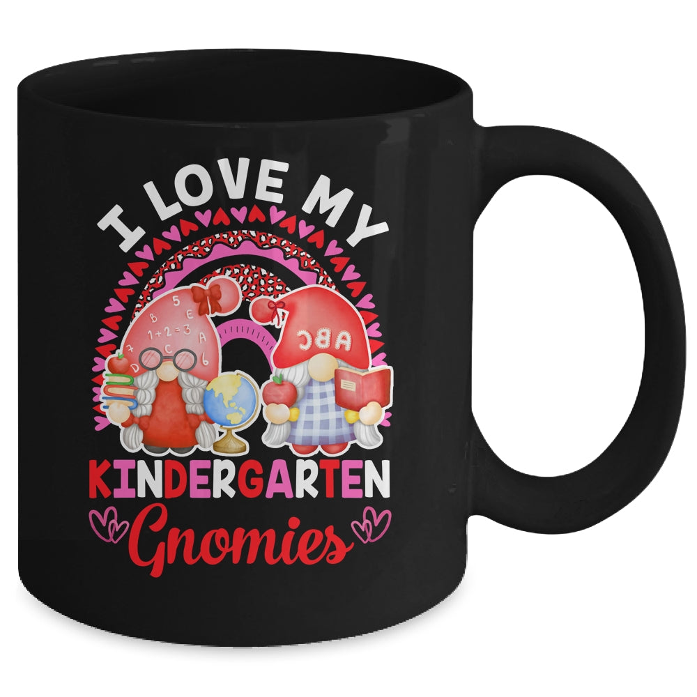 Rainbow I Love My Kindergarten Gnomies Funny Valentines Day Mug Coffee Mug | Teecentury.com