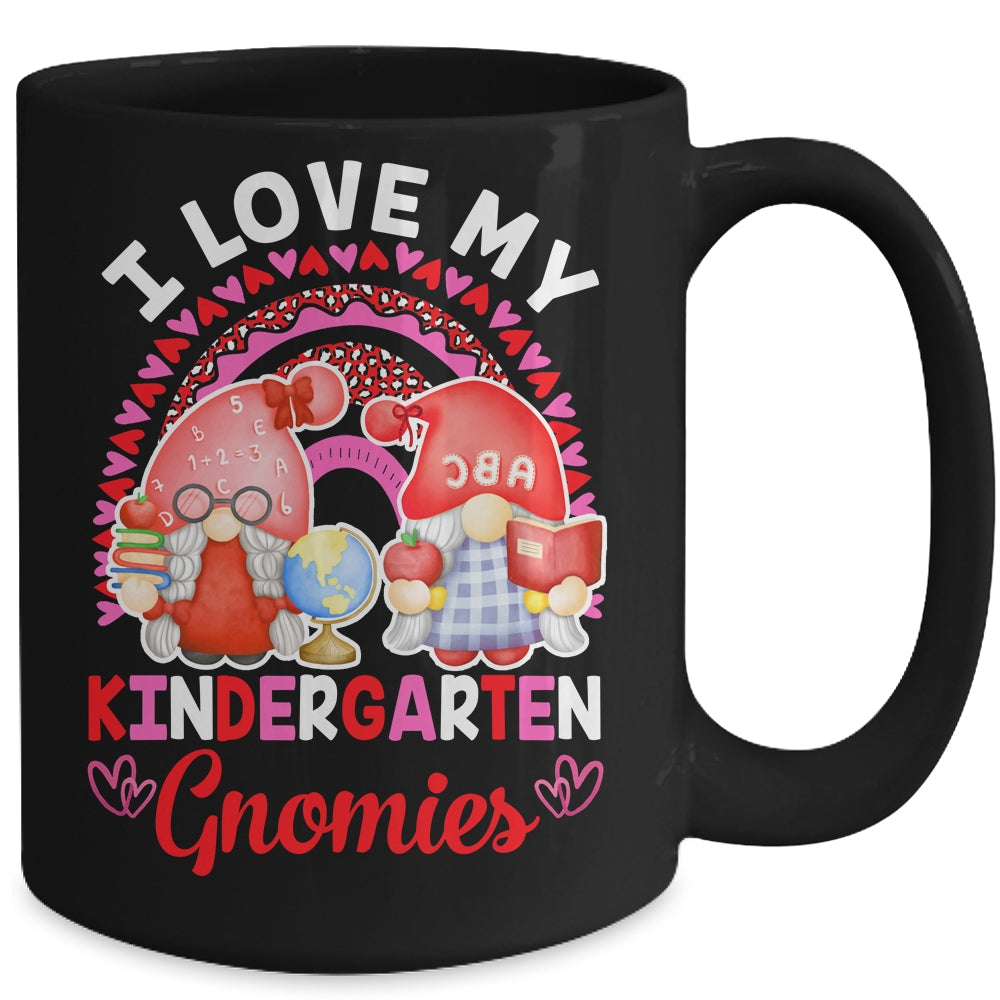 Rainbow I Love My Kindergarten Gnomies Funny Valentines Day Mug Coffee Mug | Teecentury.com