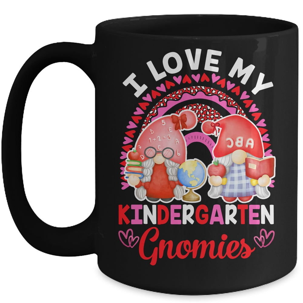 Rainbow I Love My Kindergarten Gnomies Funny Valentines Day Mug Coffee Mug | Teecentury.com