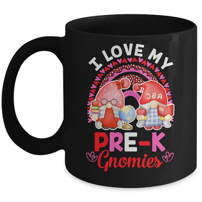 Rainbow I Love My Pre-K Gnomies Funny Valentines Day Mug Coffee Mug | Teecentury.com