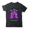 Rainbow In April We Wear Purple Epilepsy Awareness Month T-Shirt & Hoodie | Teecentury.com