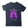 Rainbow In April We Wear Purple Epilepsy Awareness Month T-Shirt & Hoodie | Teecentury.com