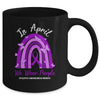 Rainbow In April We Wear Purple Epilepsy Awareness Month Mug Coffee Mug | Teecentury.com