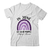Rainbow In June We Wear Purple Alzheimers Awareness Support Shirt & Tank Top | teecentury