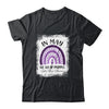 Rainbow In May We Wear Purple Cystic Fibrosis Awareness T-Shirt & Hoodie | Teecentury.com