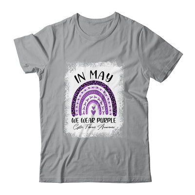 Rainbow In May We Wear Purple Cystic Fibrosis Awareness T-Shirt & Hoodie | Teecentury.com