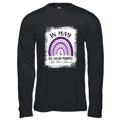 Rainbow In May We Wear Purple Cystic Fibrosis Awareness T-Shirt & Hoodie | Teecentury.com