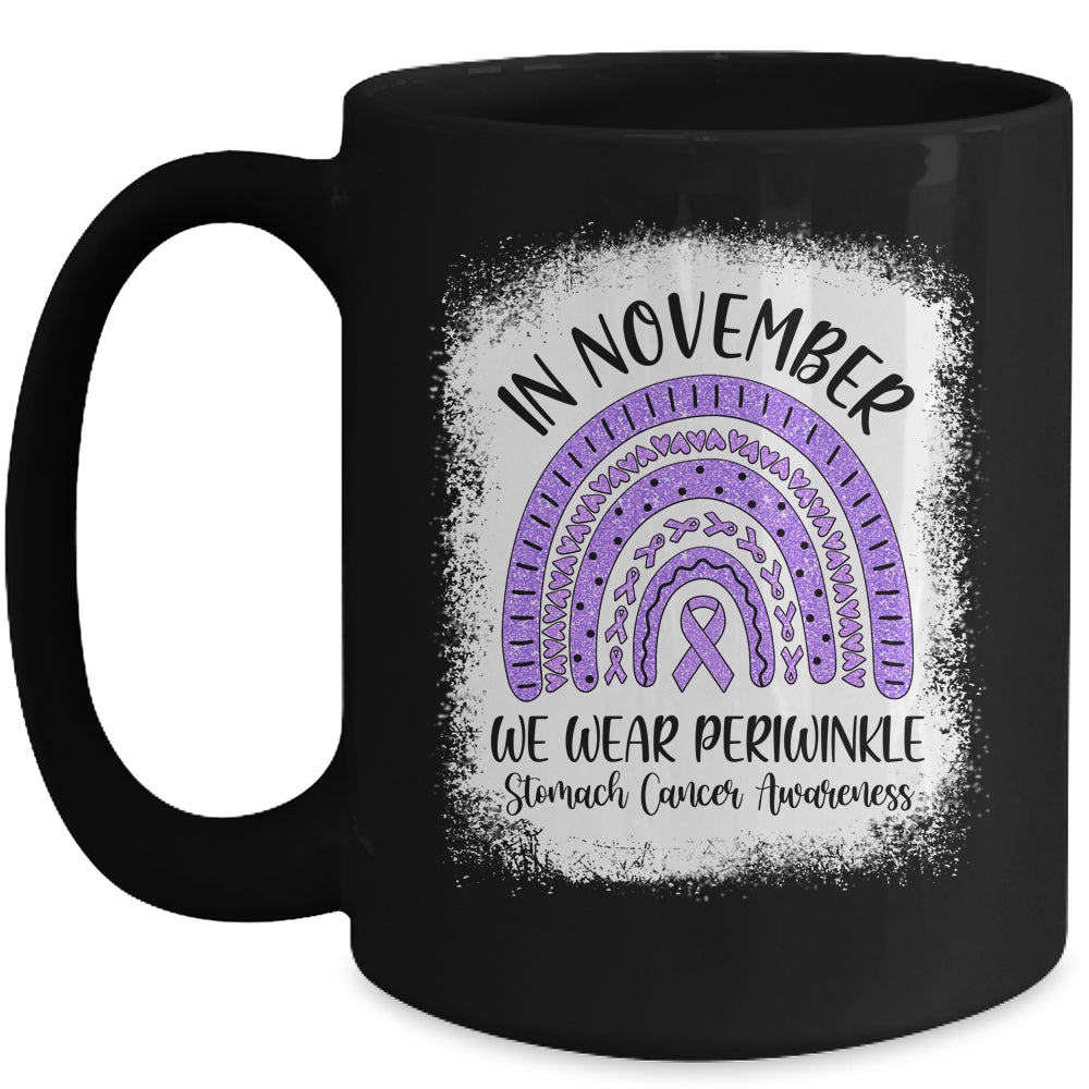 Rainbow In November We Wear Periwinkle Stomach Cancer Awareness Mug Coffee Mug | Teecentury.com