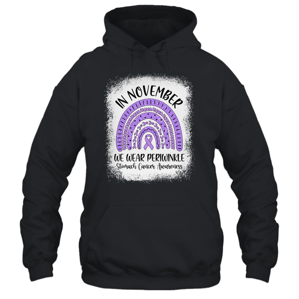 Rainbow In November We Wear Periwinkle Stomach Cancer Awareness T-Shirt & Hoodie | Teecentury.com