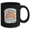 Rainbow In September We Wear Orange Leukemia Awareness Mug Coffee Mug | Teecentury.com