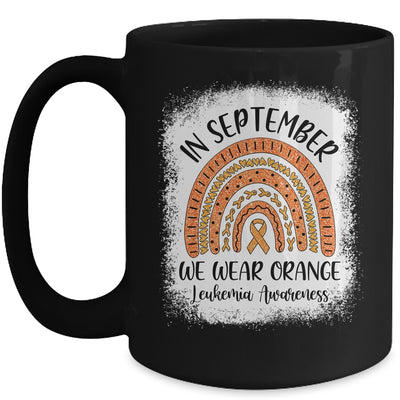Rainbow In September We Wear Orange Leukemia Awareness Mug Coffee Mug | Teecentury.com