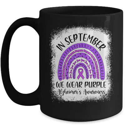 Rainbow In September We Wear Purple Alzheimer's Awareness Mug Coffee Mug | Teecentury.com