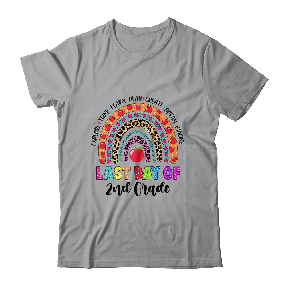 Rainbow Last Day Of School 2nd Grade Teacher Student T-Shirt & Hoodie | Teecentury.com
