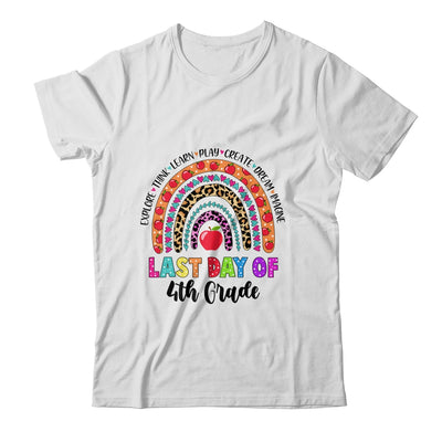 Rainbow Last Day Of School 4th Grade Teacher Student T-Shirt & Hoodie | Teecentury.com