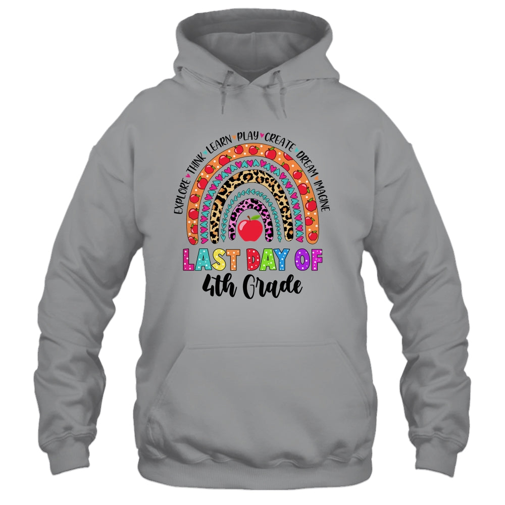 Rainbow Last Day Of School 4th Grade Teacher Student T-Shirt & Hoodie | Teecentury.com