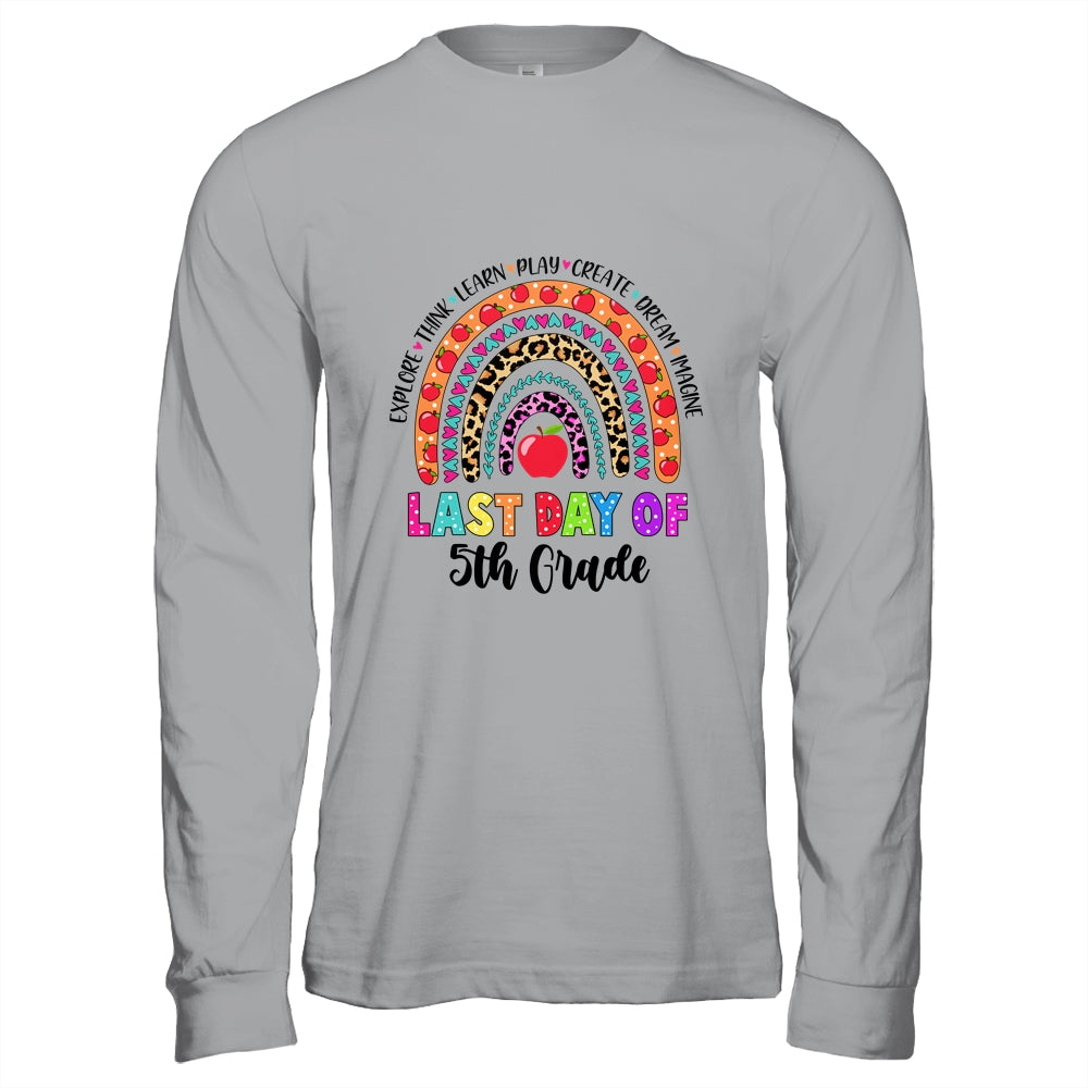Rainbow Last Day Of School 5th Grade Teacher Student T-Shirt & Hoodie | Teecentury.com