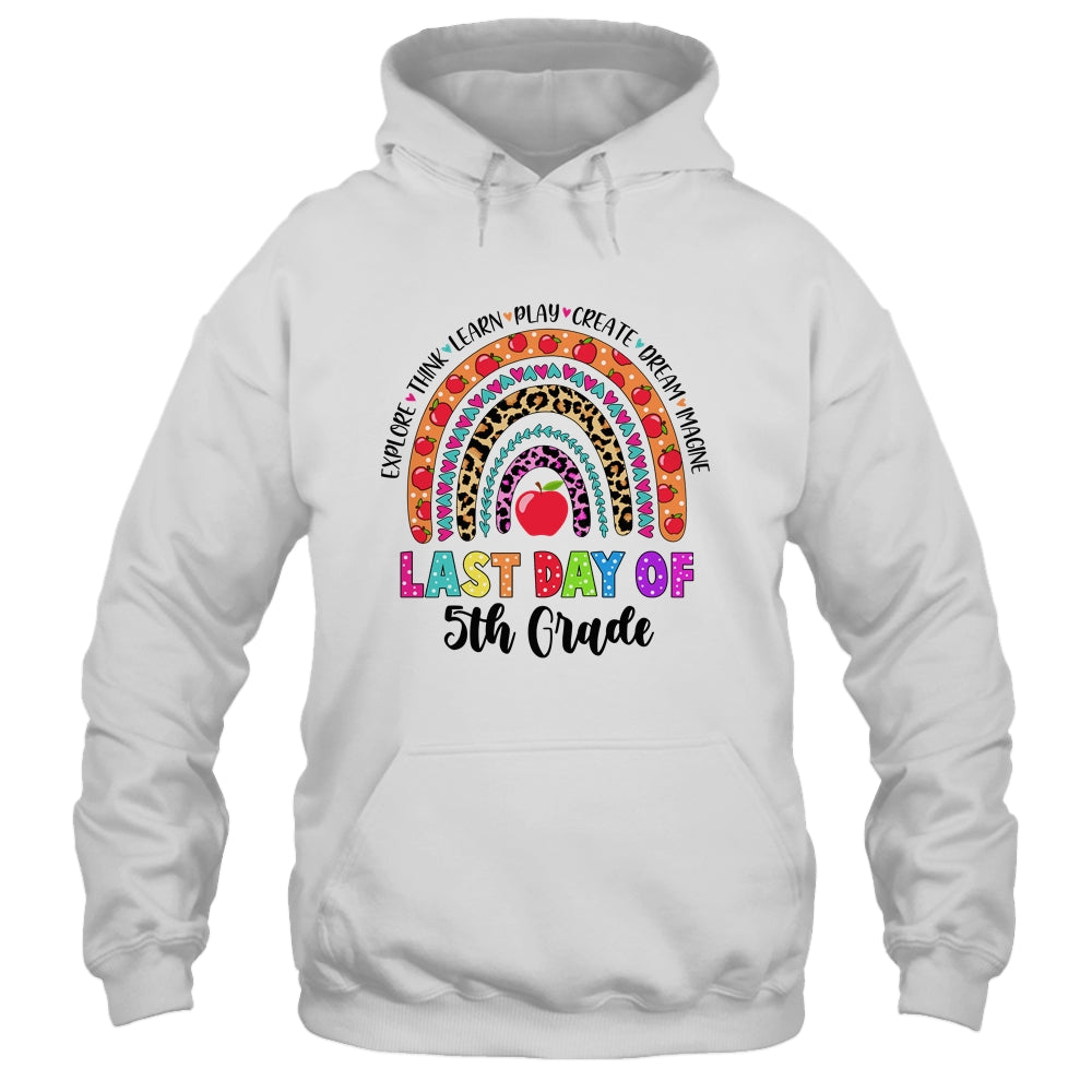 Rainbow Last Day Of School 5th Grade Teacher Student T-Shirt & Hoodie | Teecentury.com
