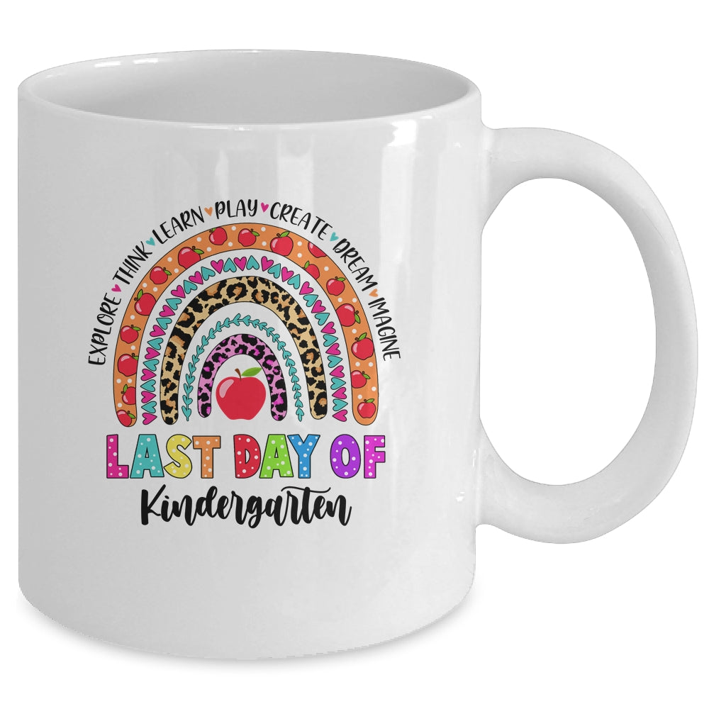 Rainbow Last Day Of School Kindergarten Teacher Student Mug Coffee Mug | Teecentury.com