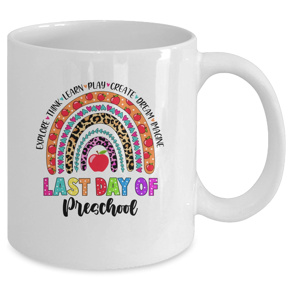 Rainbow Last Day Of School Preschool Teacher Student Mug Coffee Mug | Teecentury.com