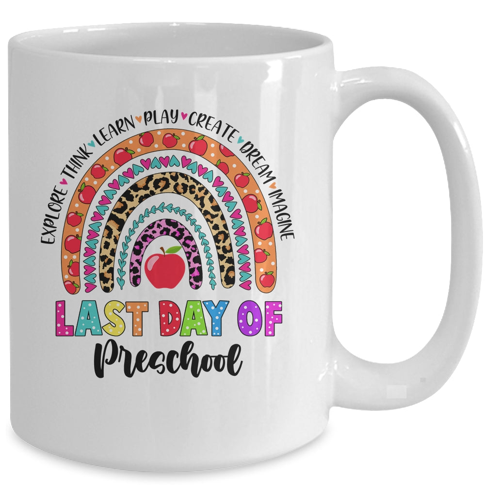 Rainbow Last Day Of School Preschool Teacher Student Mug Coffee Mug | Teecentury.com