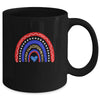 Rainbow Leopard American Flag 4th Of July For Women Girl Mug Coffee Mug | Teecentury.com