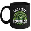 Rainbow Luckiest Counselor Ever Funny St Patricks Day Mug Coffee Mug | Teecentury.com