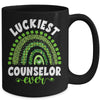 Rainbow Luckiest Counselor Ever Funny St Patricks Day Mug Coffee Mug | Teecentury.com