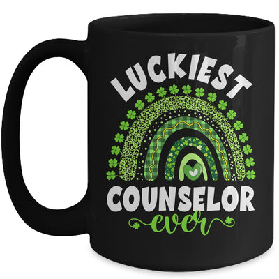 Rainbow Luckiest Counselor Ever Funny St Patricks Day Mug Coffee Mug | Teecentury.com