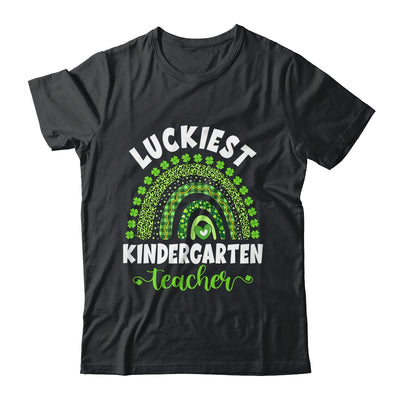 Rainbow Luckiest Kindergarten Teacher Ever St Patricks Day T-Shirt & Hoodie | Teecentury.com