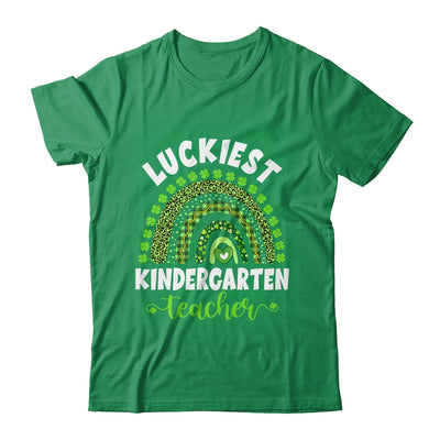 Rainbow Luckiest Kindergarten Teacher Ever St Patricks Day T-Shirt & Hoodie | Teecentury.com