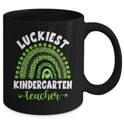 Rainbow Luckiest Kindergarten Teacher Ever St Patricks Day Mug Coffee Mug | Teecentury.com