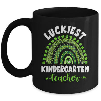 Rainbow Luckiest Kindergarten Teacher Ever St Patricks Day Mug Coffee Mug | Teecentury.com