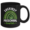 Rainbow Luckiest Preschool Teacher Ever St Patricks Day Mug Coffee Mug | Teecentury.com