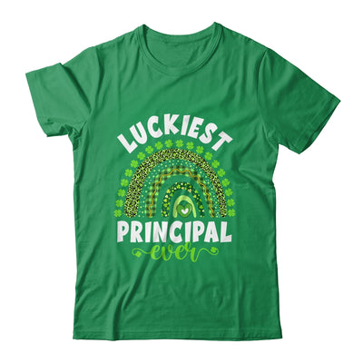 Rainbow Luckiest Principal Ever Funny St Patricks Day T-Shirt & Hoodie | Teecentury.com