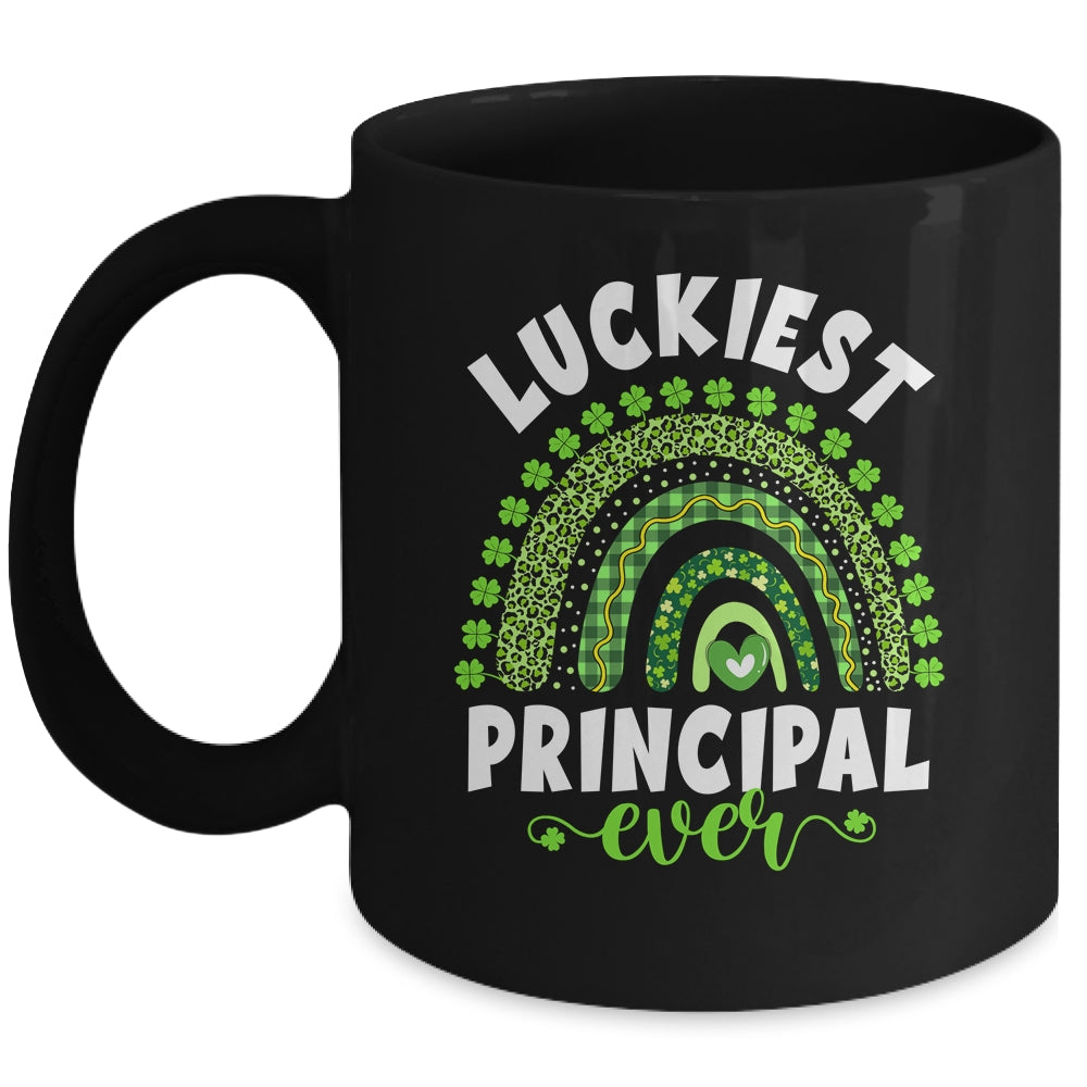 Rainbow Luckiest Principal Ever Funny St Patricks Day Mug Coffee Mug | Teecentury.com