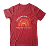 Rainbow Orange Ribbon Warrior Multiple Sclerosis Awareness Shirt & Hoodie | teecentury