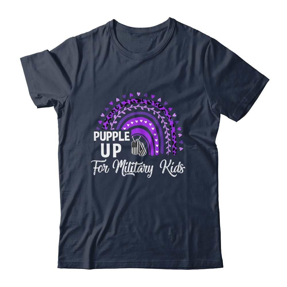 Rainbow Purple up for Military Kids Military Child Month Shirt & Hoodie | teecentury
