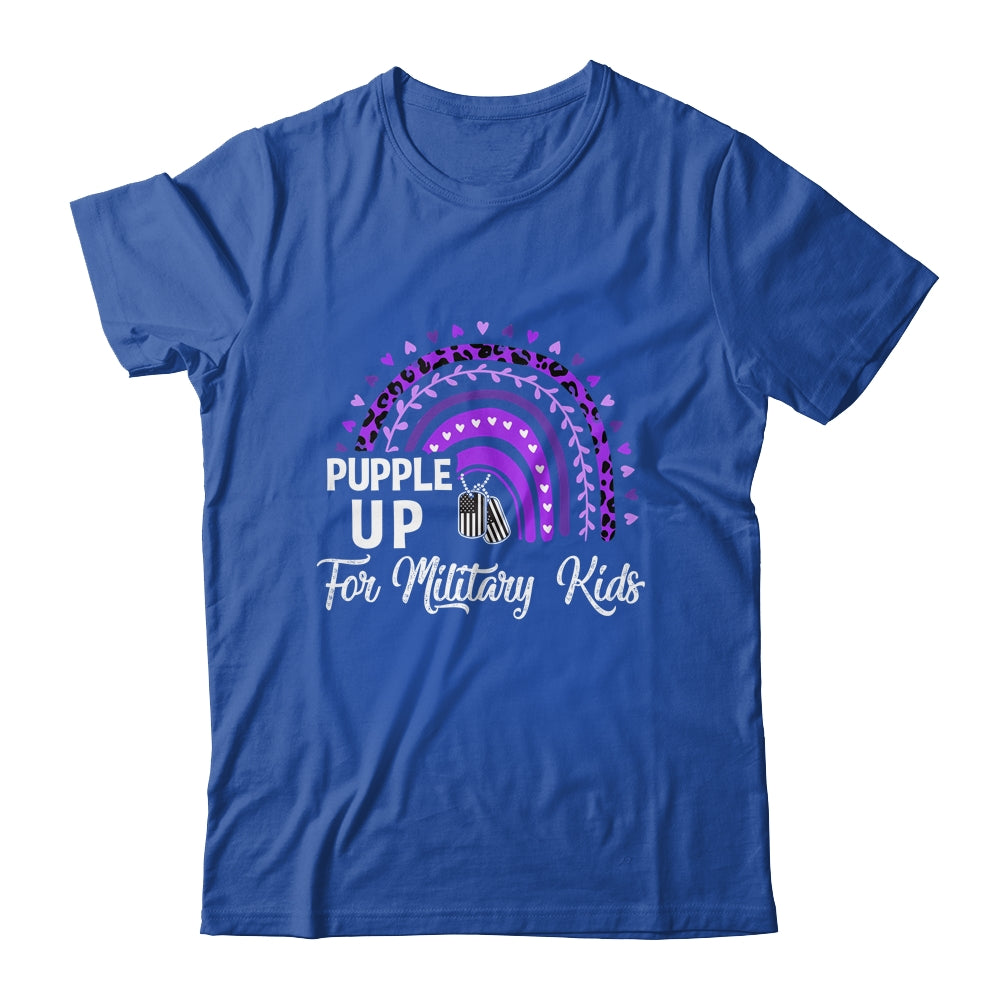 Rainbow Purple up for Military Kids Military Child Month Shirt & Hoodie | teecentury