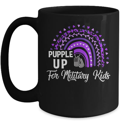 Rainbow Purple up for Military Kids Military Child Month Mug | teecentury