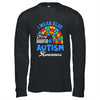 Rainbow Puzzle I Wear Blue For Daughter Autism Awareness Shirt & Hoodie | teecentury