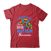 Rainbow Puzzle I Wear Blue For Sister Autism Awareness Shirt & Hoodie | teecentury