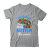 Rainbow Puzzle I Wear Blue For Sister Autism Awareness Shirt & Hoodie | teecentury