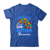 Rainbow Puzzle I Wear Blue For Son Autism Awareness Shirt & Hoodie | teecentury
