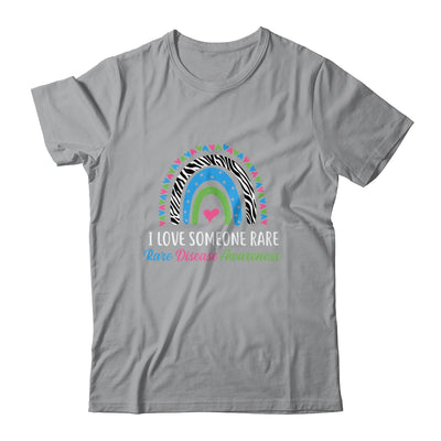 Rainbow Rare Disease Awareness I Love Someone Rare Ribbon T-Shirt & Tank Top | Teecentury.com