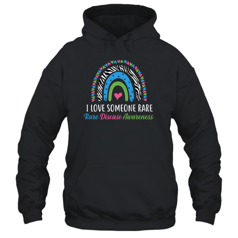 Rainbow Rare Disease Awareness I Love Someone Rare Ribbon T-Shirt & Tank Top | Teecentury.com