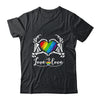 Rainbow Skeleton Heart Love Is Love LGBT Gay Lesbian Pride Shirt & Tank Top | teecentury