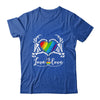 Rainbow Skeleton Heart Love Is Love LGBT Gay Lesbian Pride Shirt & Tank Top | teecentury